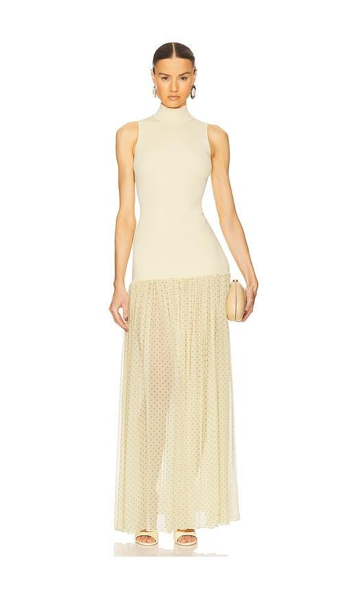 helsa costanza gown in yellow.