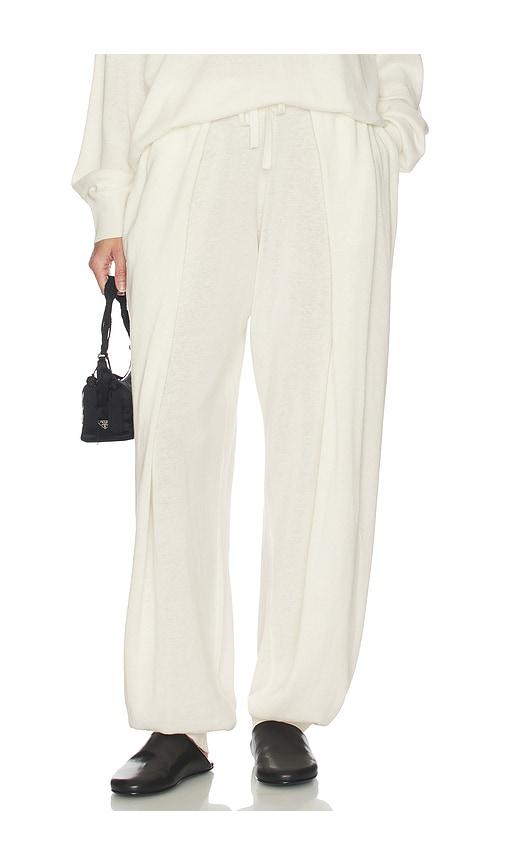 helsa dalisay knit pant in ivory.
