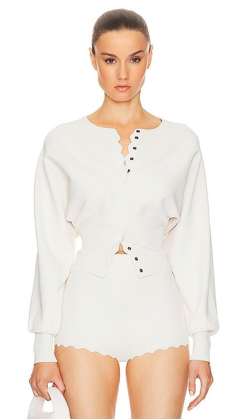 helsa elvira cardigan in cream.