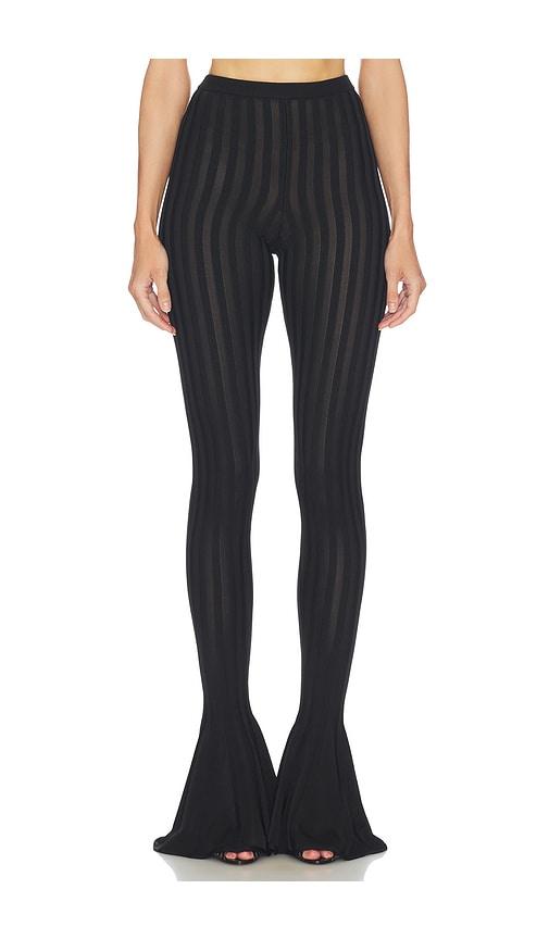 helsa kayleigh flared pant in black.