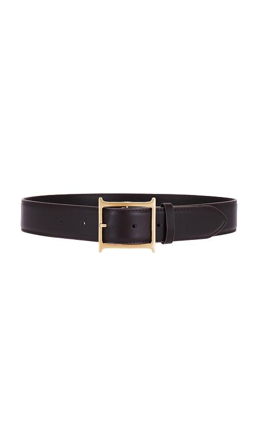helsa logo belt in brown.