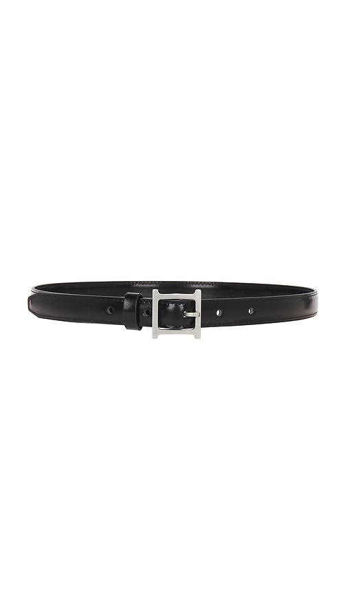 helsa logo mini waist belt in black.