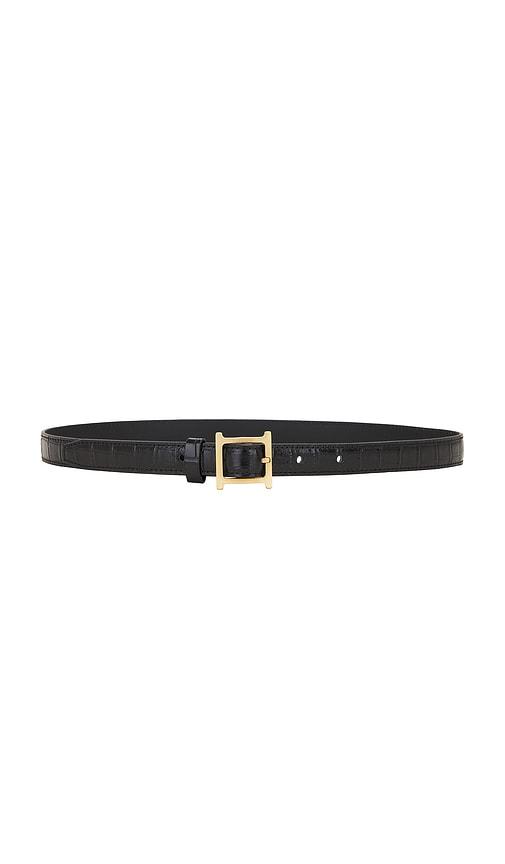 helsa logo mini waist belt in black.