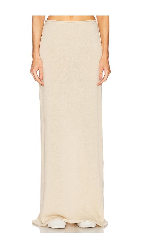 helsa palmer knit skirt in neutral.