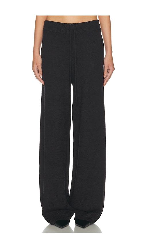 helsa paxton knit pant in brown.