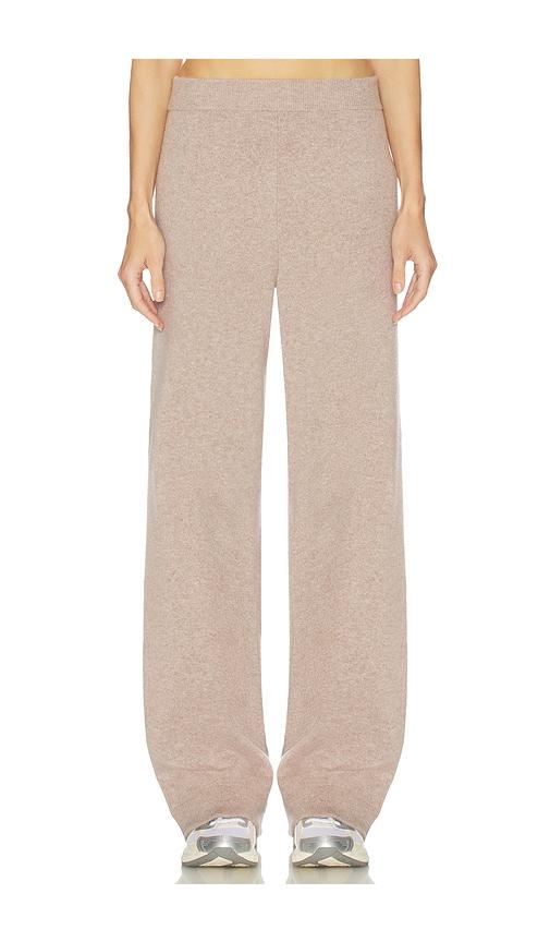 helsa saylor cashmere pant in taupe.