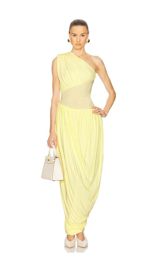 helsa the amphora dress in yellow.