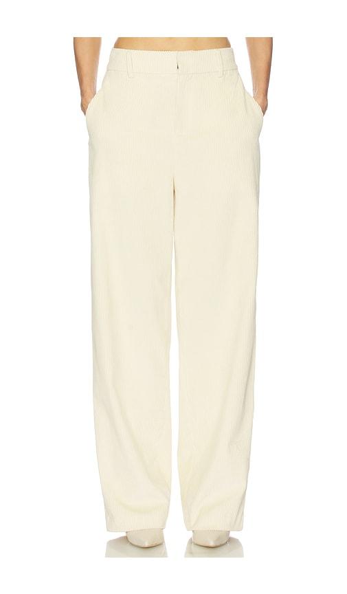 helsa the baggy trouser in corduroy in cream.