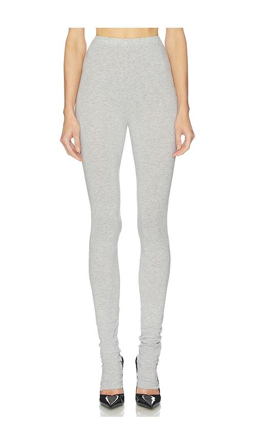 helsa the extra long jersey legging in grey.