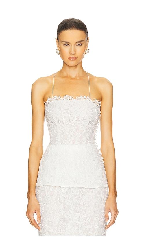 helsa the forever audrey lace camisole in white.