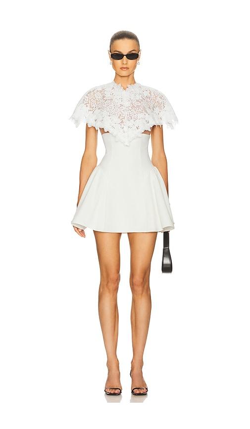 helsa the mademoiselle mini dress in ivory.