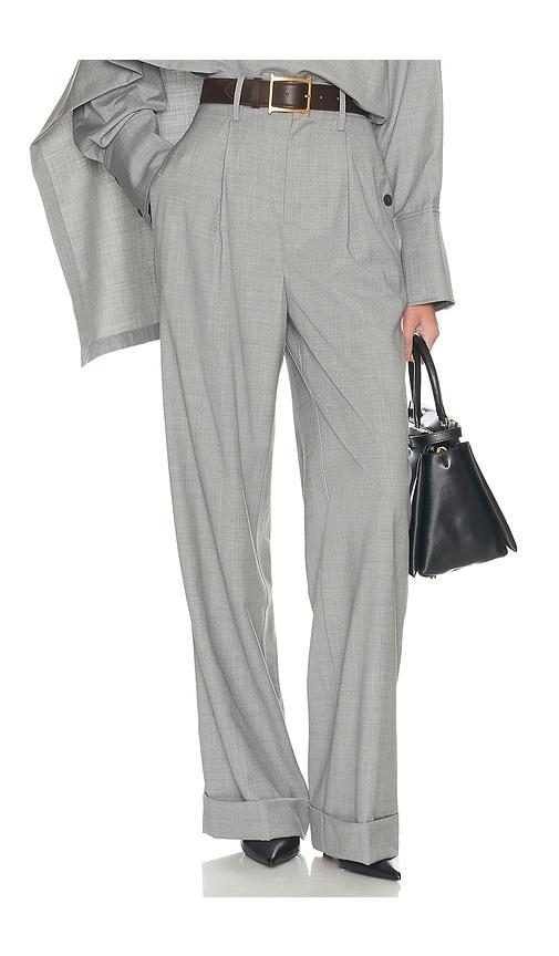 helsa the paperbag trouser in grey.