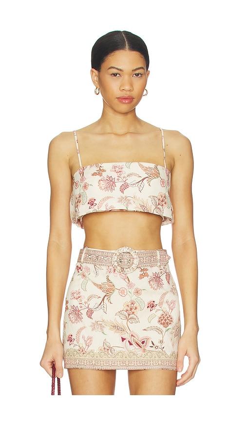 hemant and nandita bustier top in neutral.