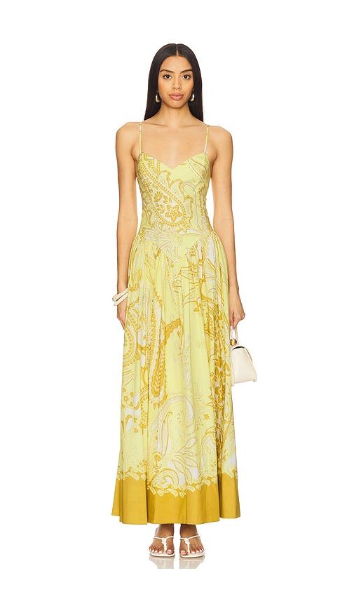 hemant and nandita long dress in yellow.