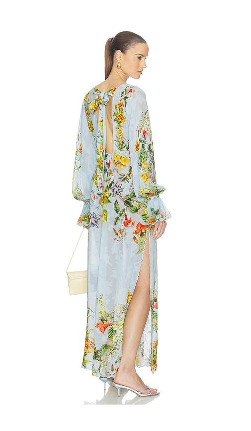 hemant and nandita maxi kaftan in baby blue.