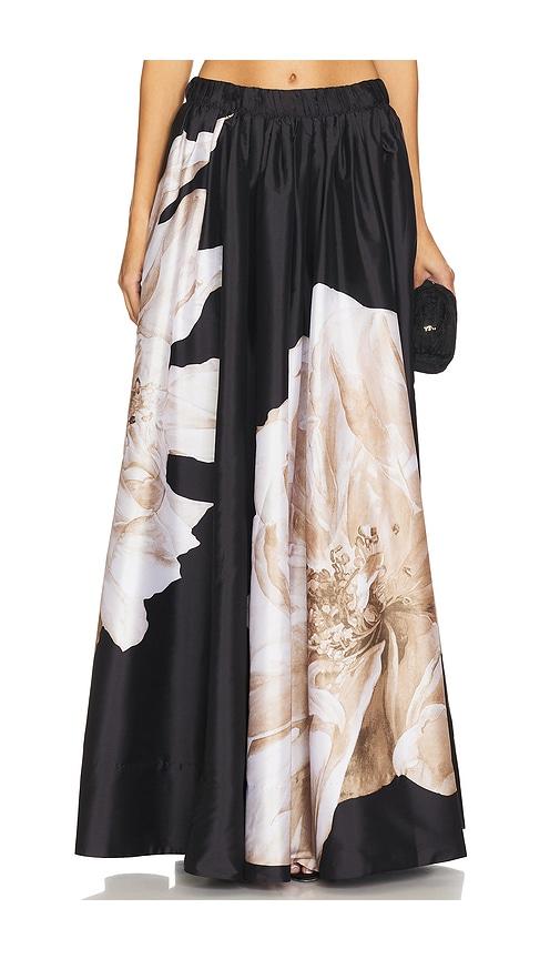 hemant and nandita maxi skirt in black.