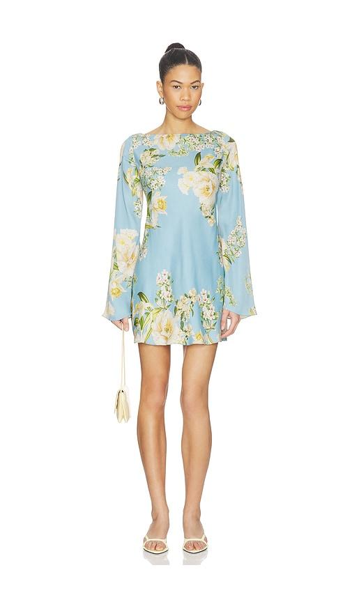 hemant and nandita mini dress in blue.