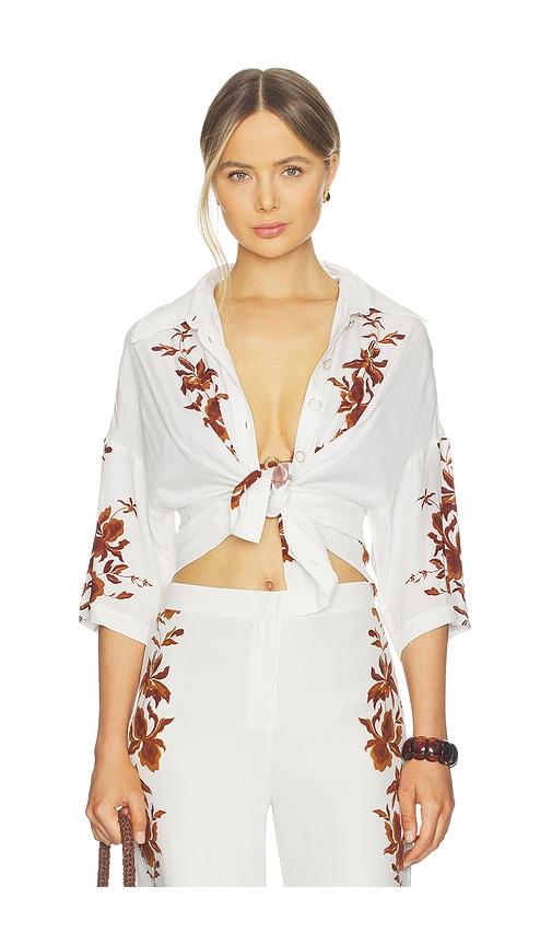 hemant and nandita oversized shirt in ivory.