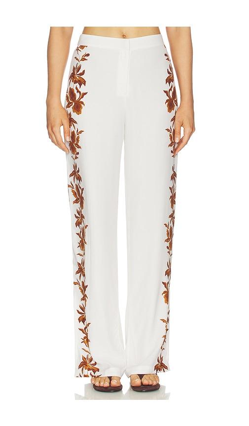 hemant and nandita pants with slit in ivory.