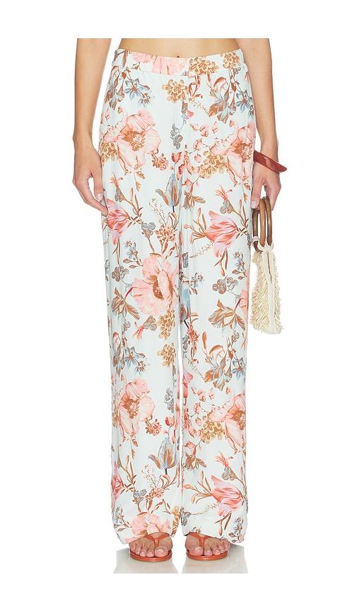 hemant and nandita straight pants in blue.