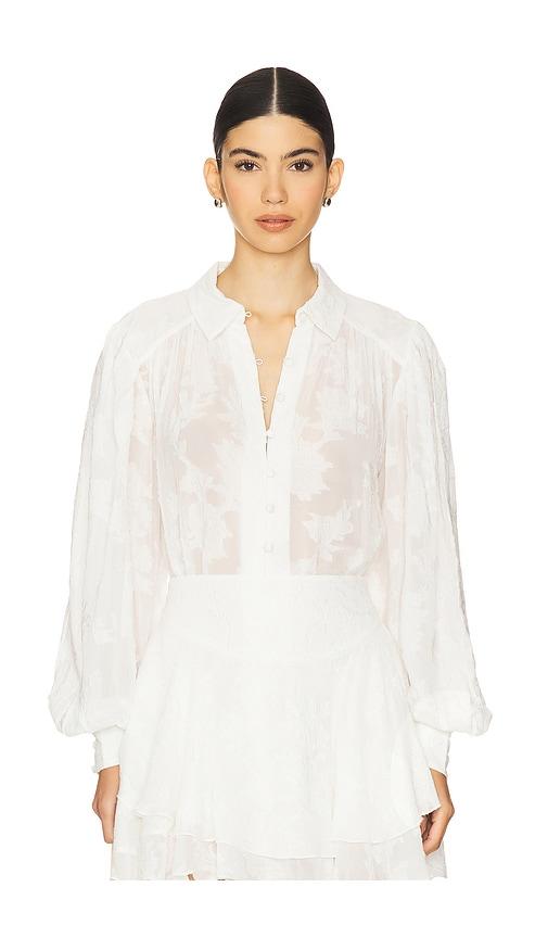 hemant and nandita x revolve boho shirt in white.