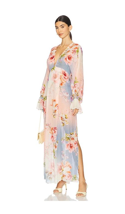 hemant and nandita x revolve teien caftan in pink.