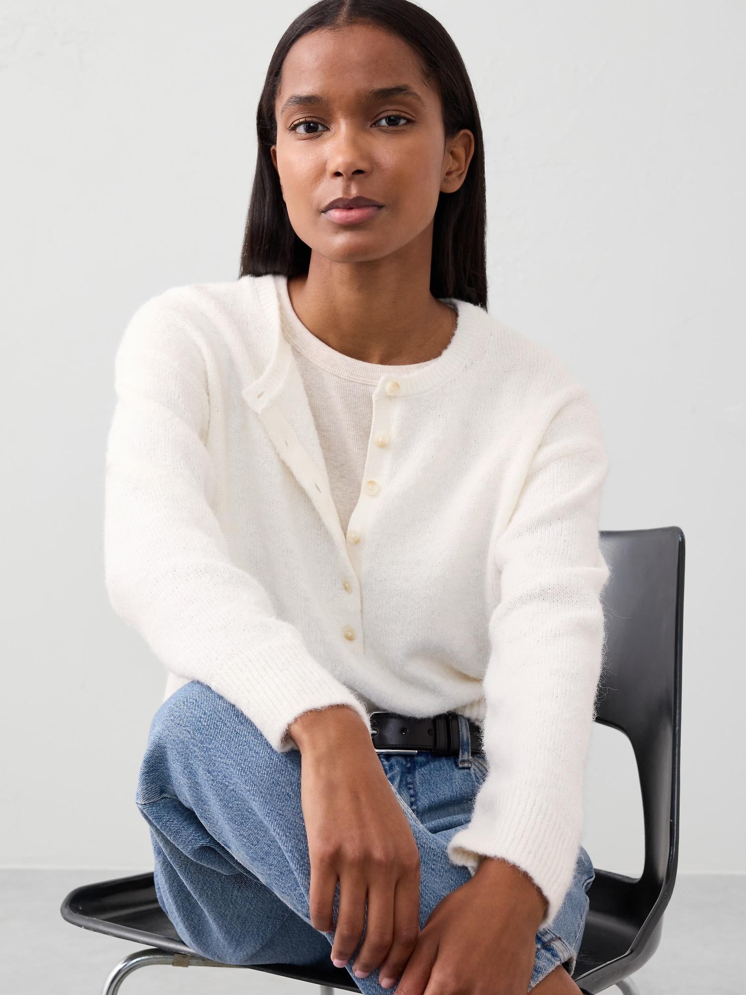 henley brushed pullover sweater