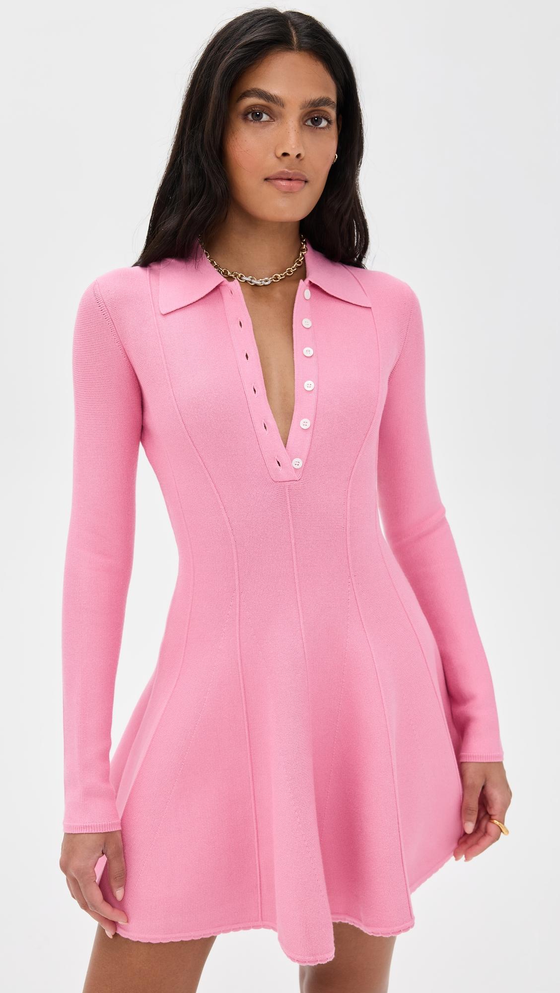 henley flared corset dress