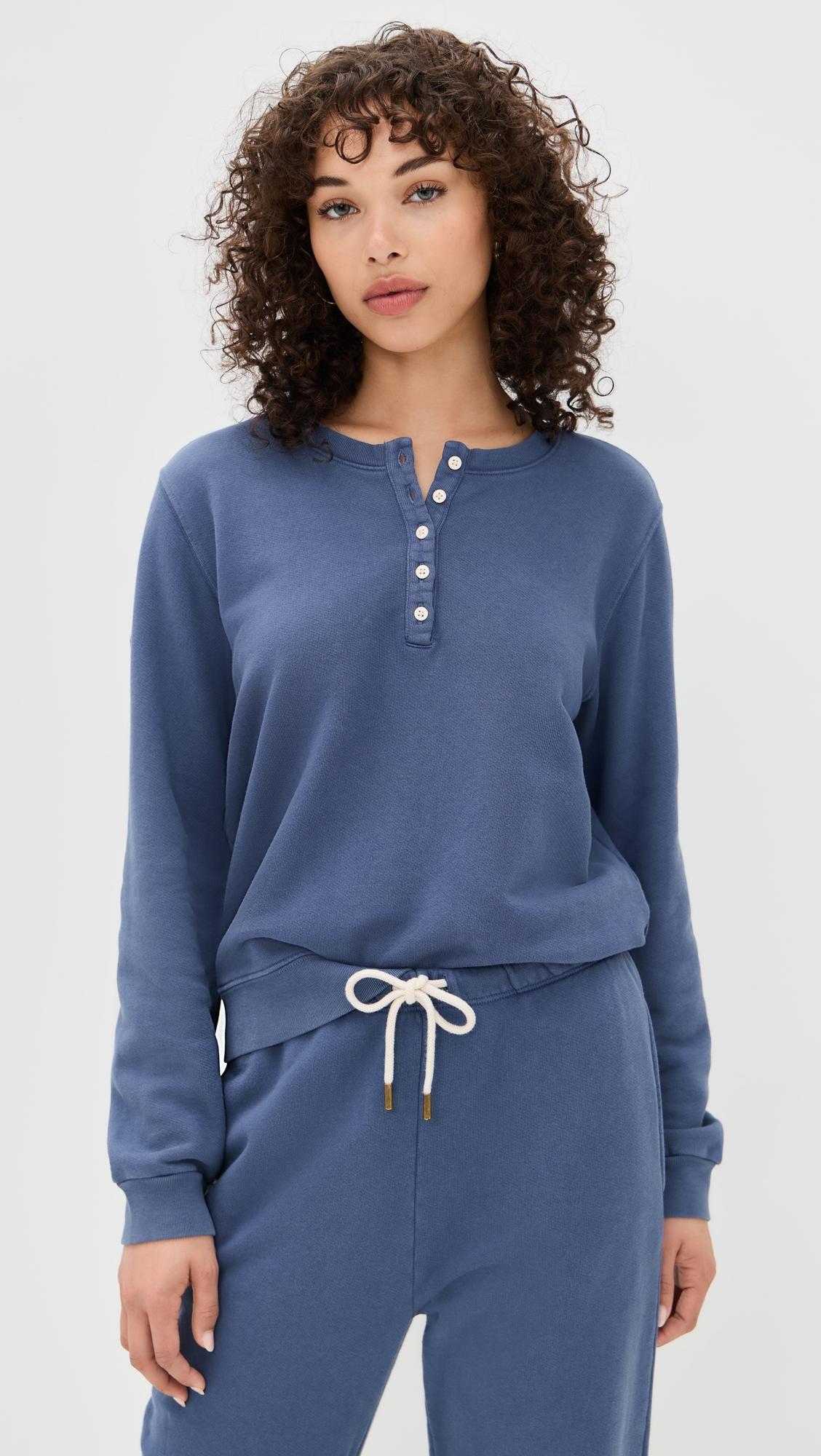 henley sweatshirt