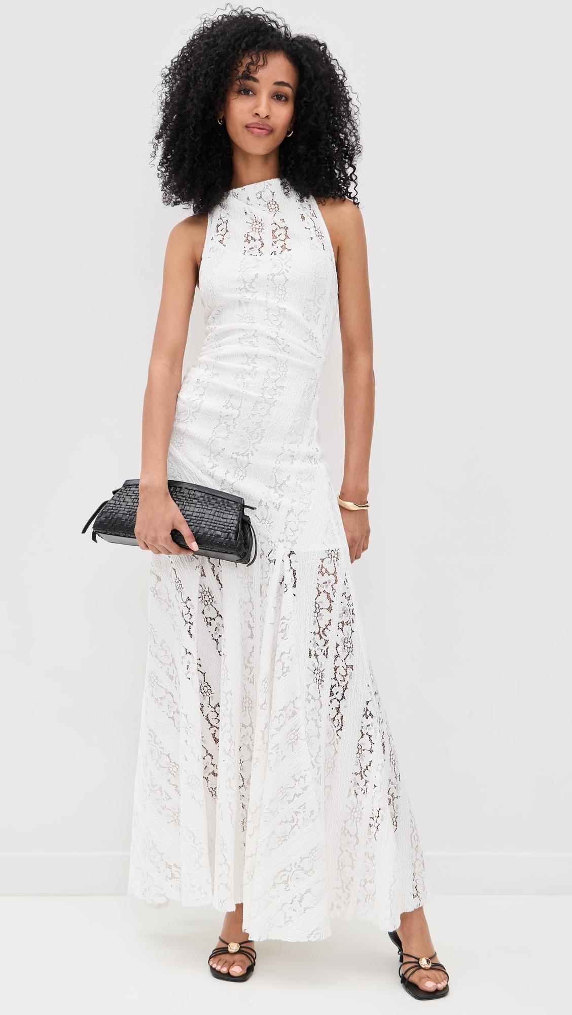 henrietta high neck maxi dress