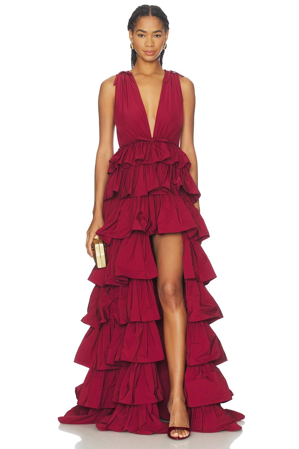 henriette ruffle gown