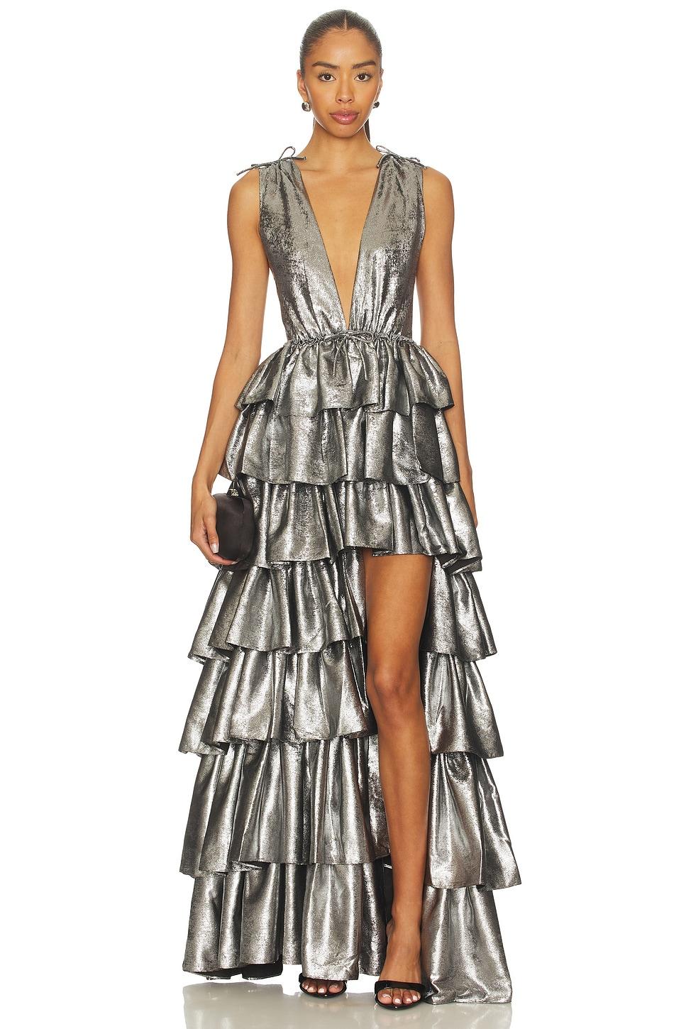 henriette ruffle gown