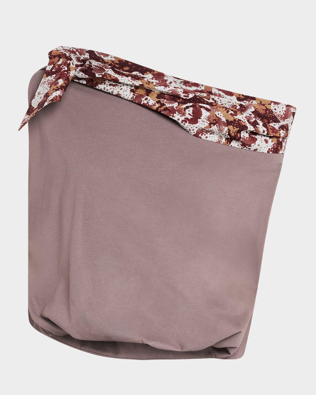 her off-the-shoulder tie balloon top