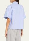 herbarium embroidered cotton oxford shirt
