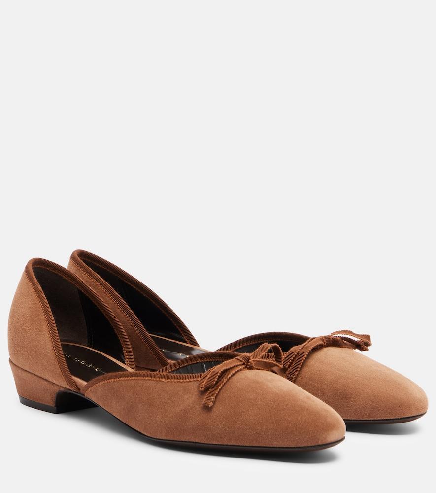herbert levine 24/7 suede ballet flats