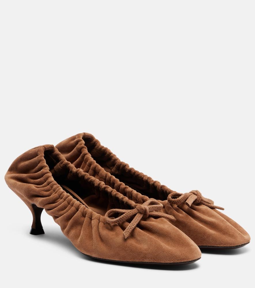 herbert levine gather around 50 suede pumps