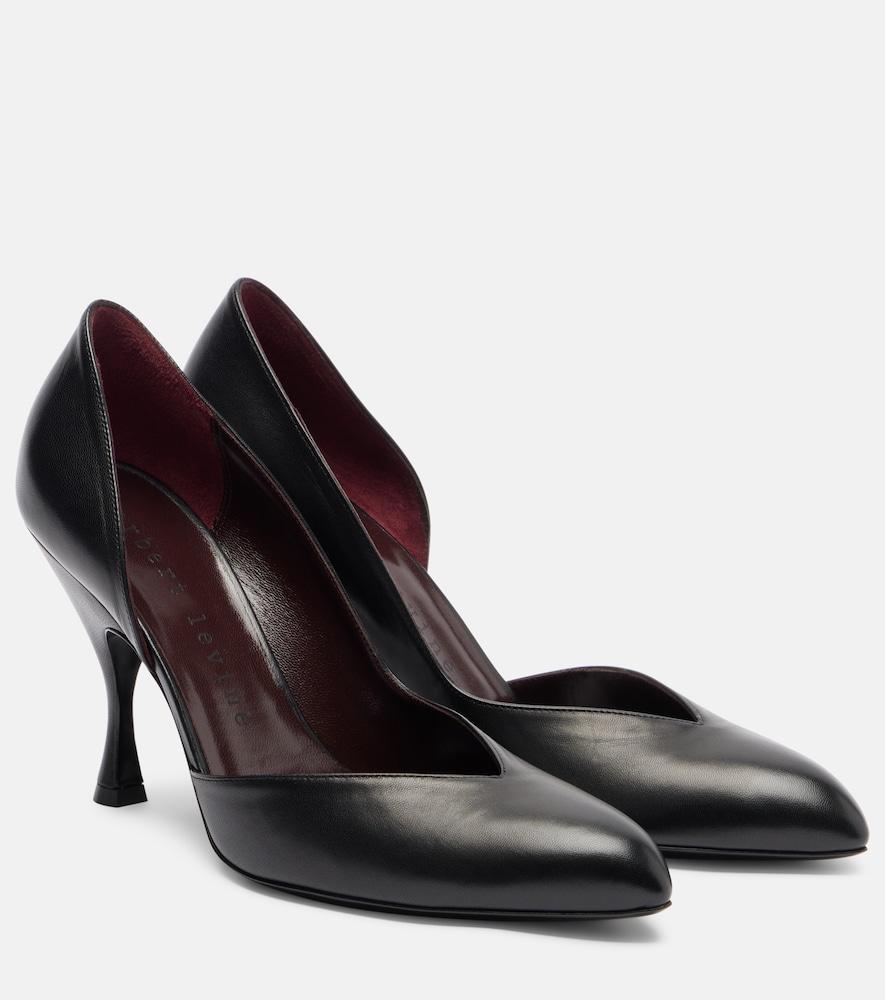 herbert levine not half bad leather pumps