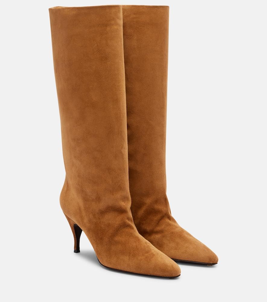 herbert levine silhouette 80 suede knee