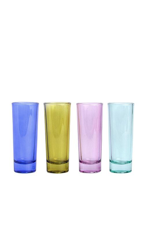 here's how the gracie shot glasses set of 4 in pink.