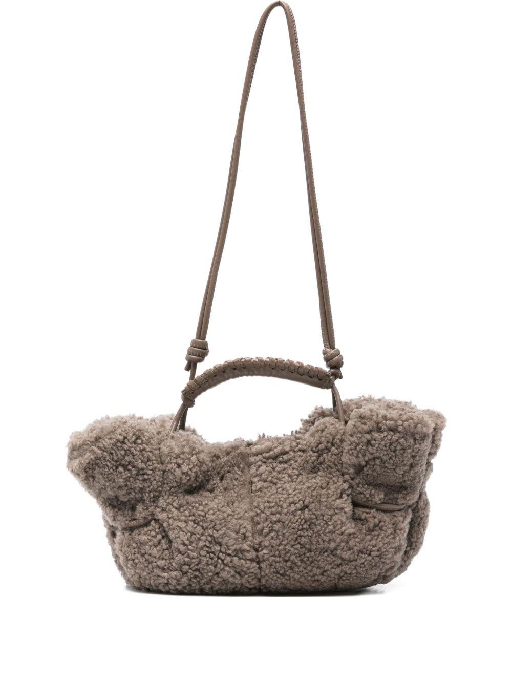 hereu arta mini shearling tote