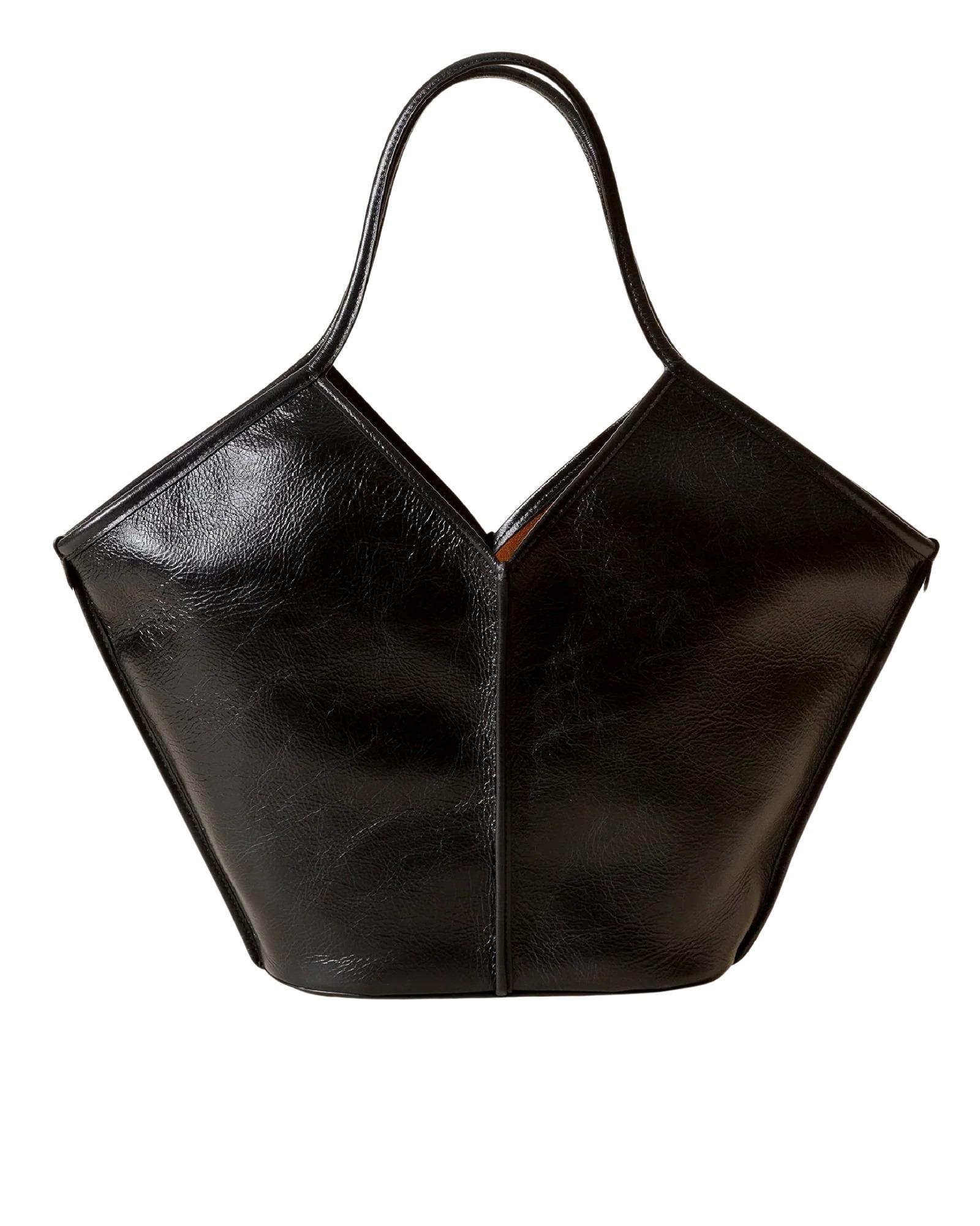hereu calella distressed black calf leather bag - women