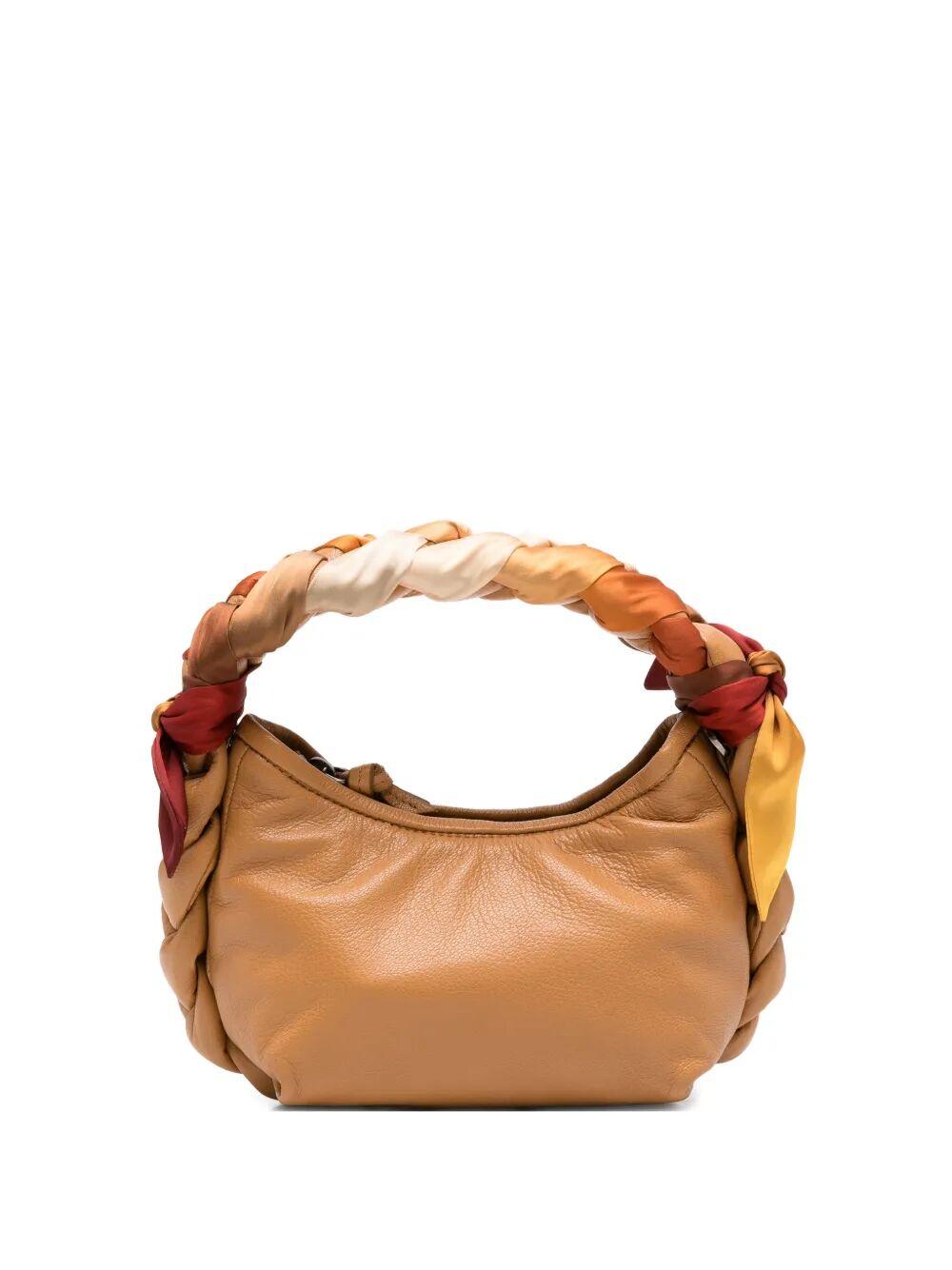 hereu espiga mini foulard brown lambskin bag - women