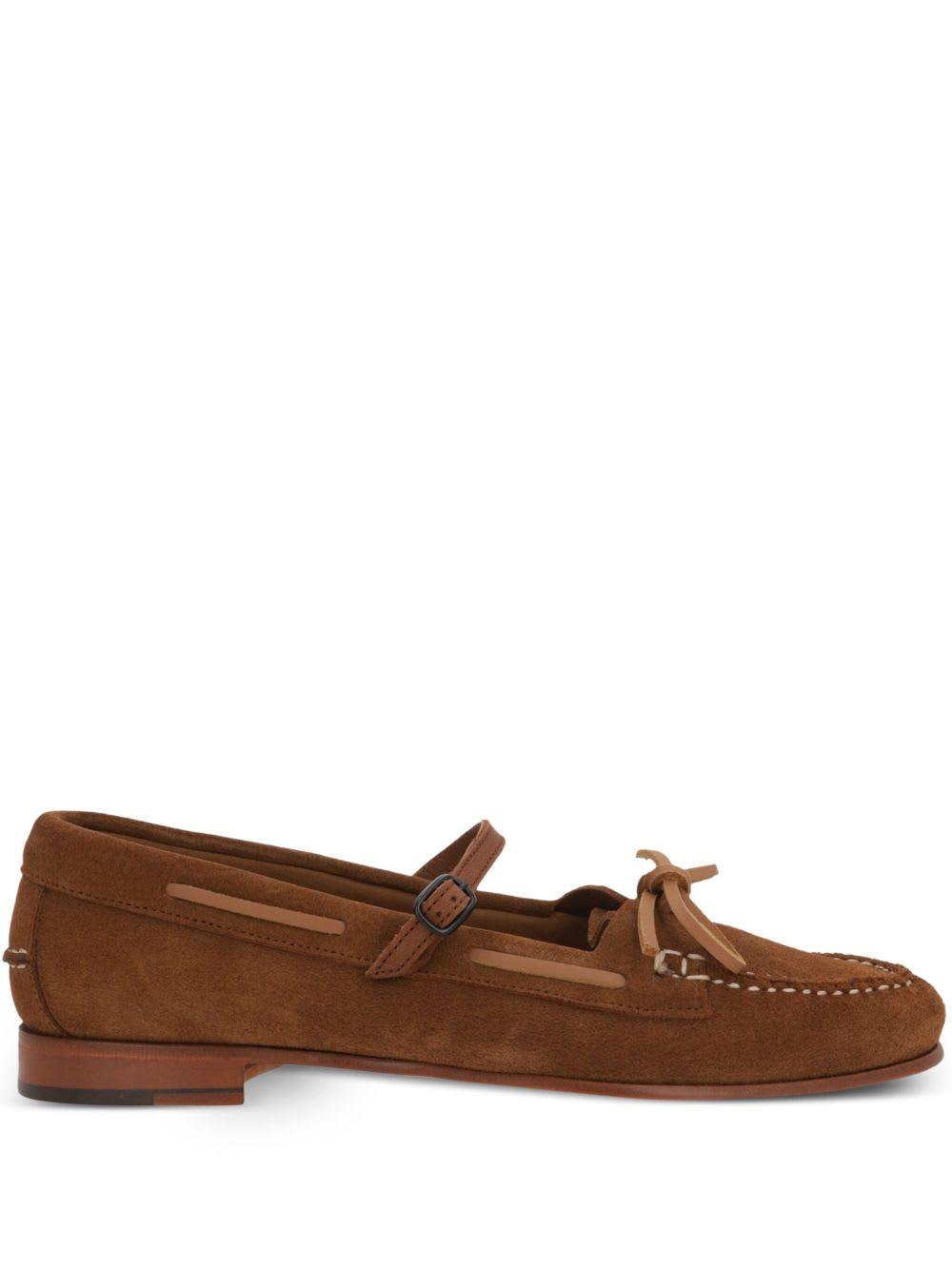 hereu lorea suede leather loafers