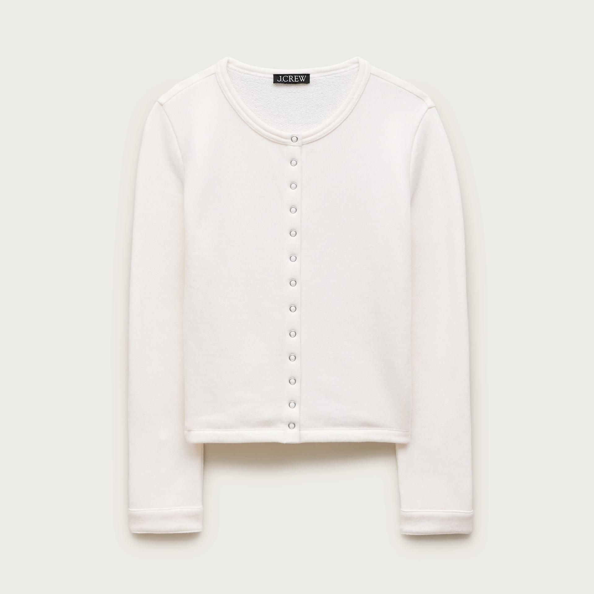 heritage terry cardigan