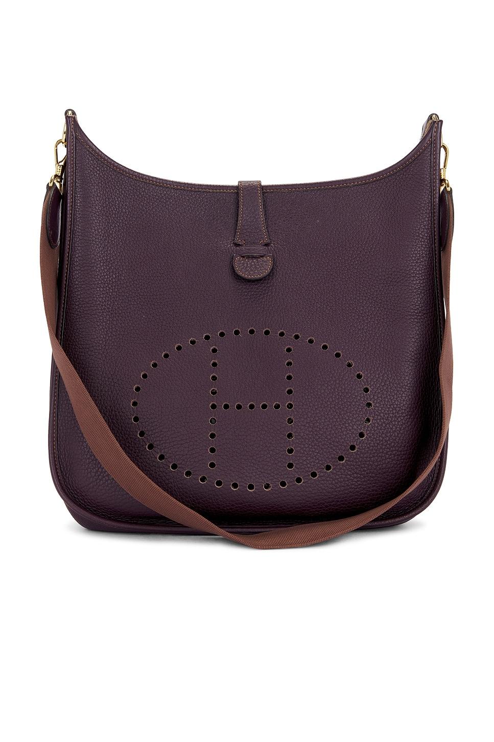 hermes taurillon clemence evelyne gm shoulder bag