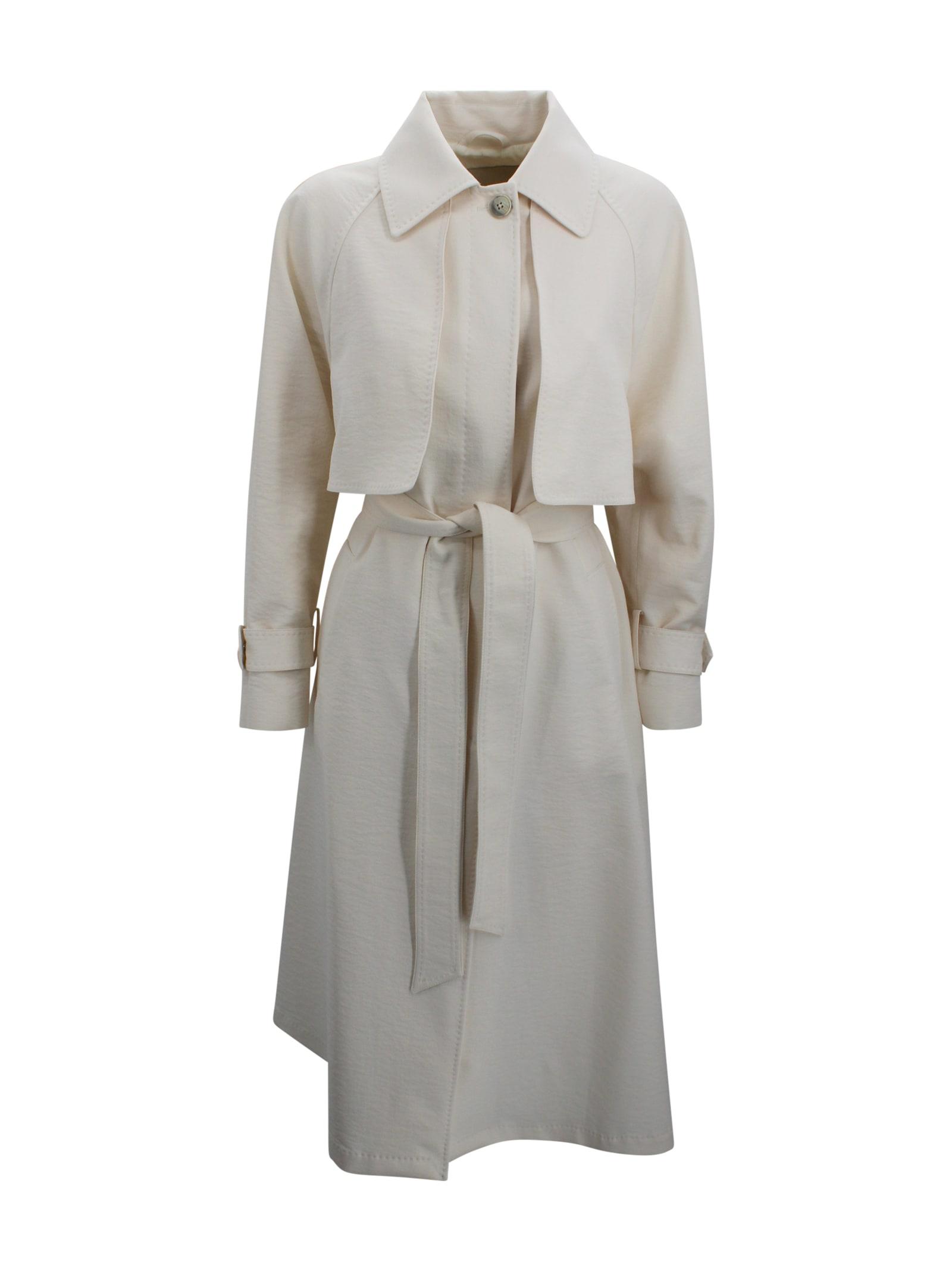 herno belted trench coat
