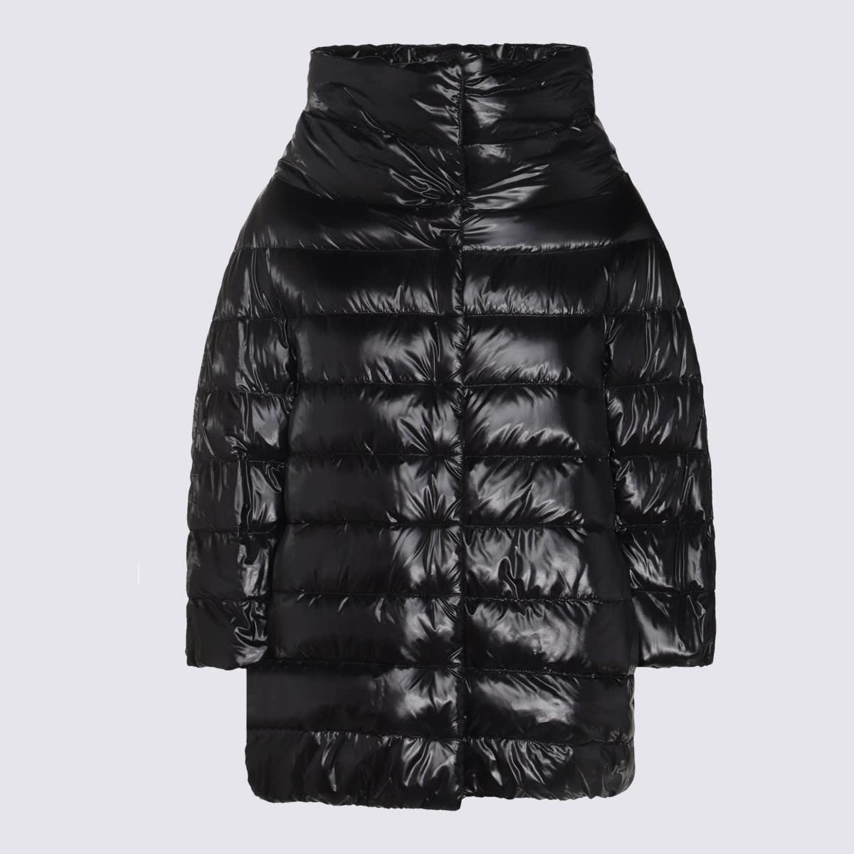 herno black aminta down jacket