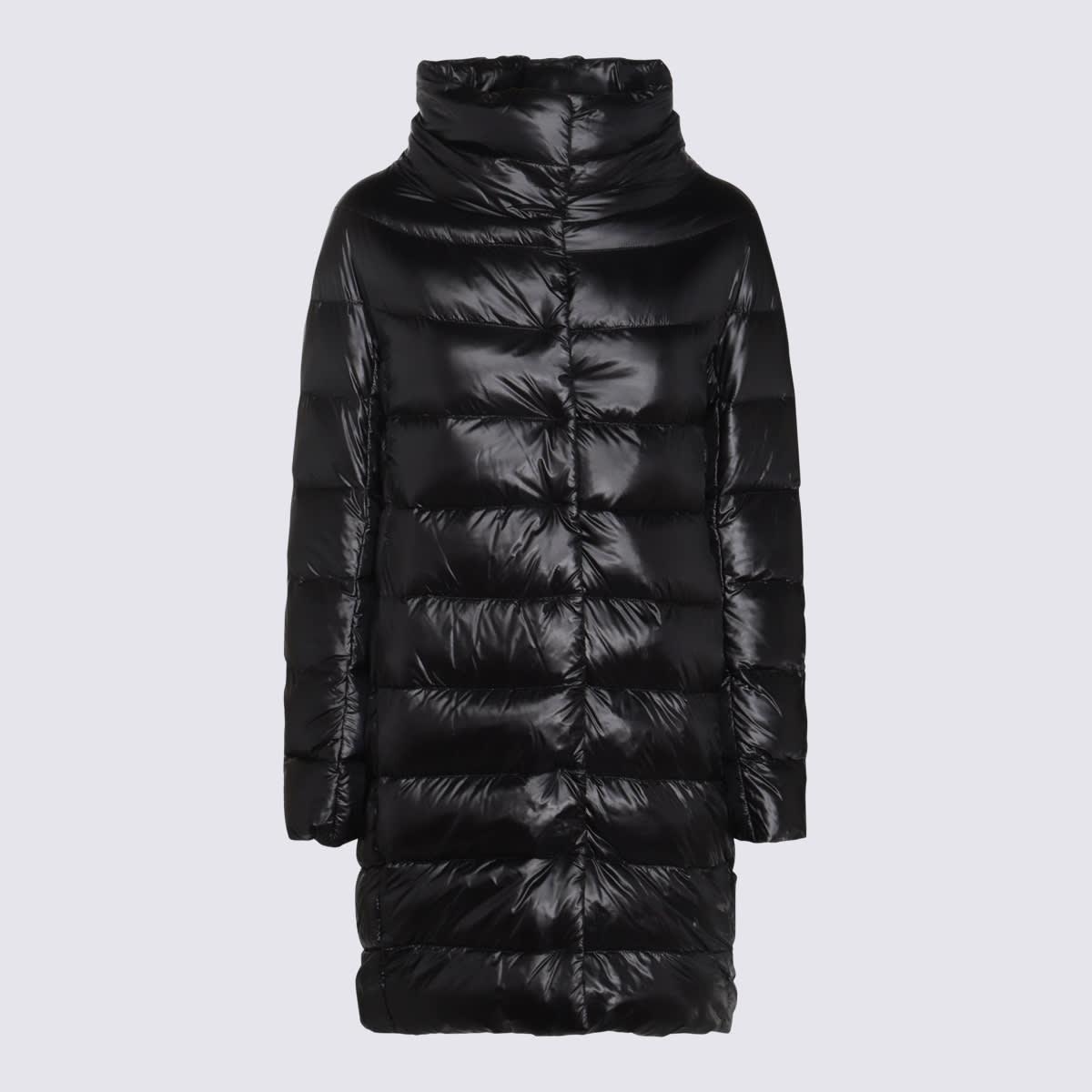 herno black dora down jacket