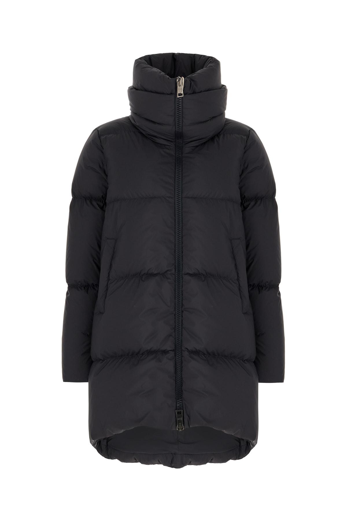 herno black nylon down jacket