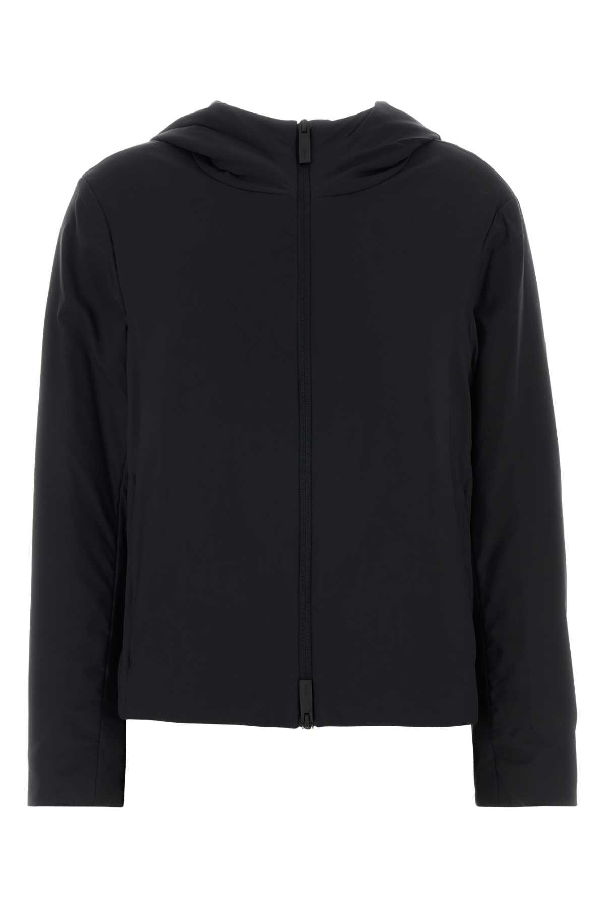 herno black nylon jacket